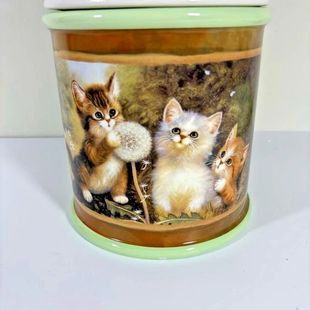 The Bradford Exchange Edition Two 2017 Cozy Kitten Canister 11